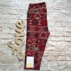 ❤️2 for $16❤️LuLaRoe Valentines Leggings Heart OS